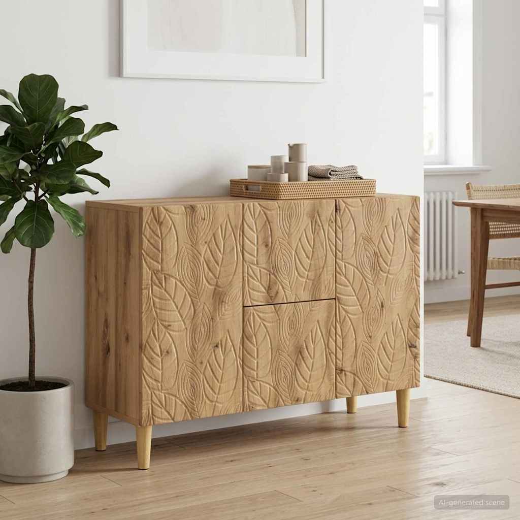 Sideboard Artisan-eg 89 x 34,5 x 60 cm Konstrueret træ
