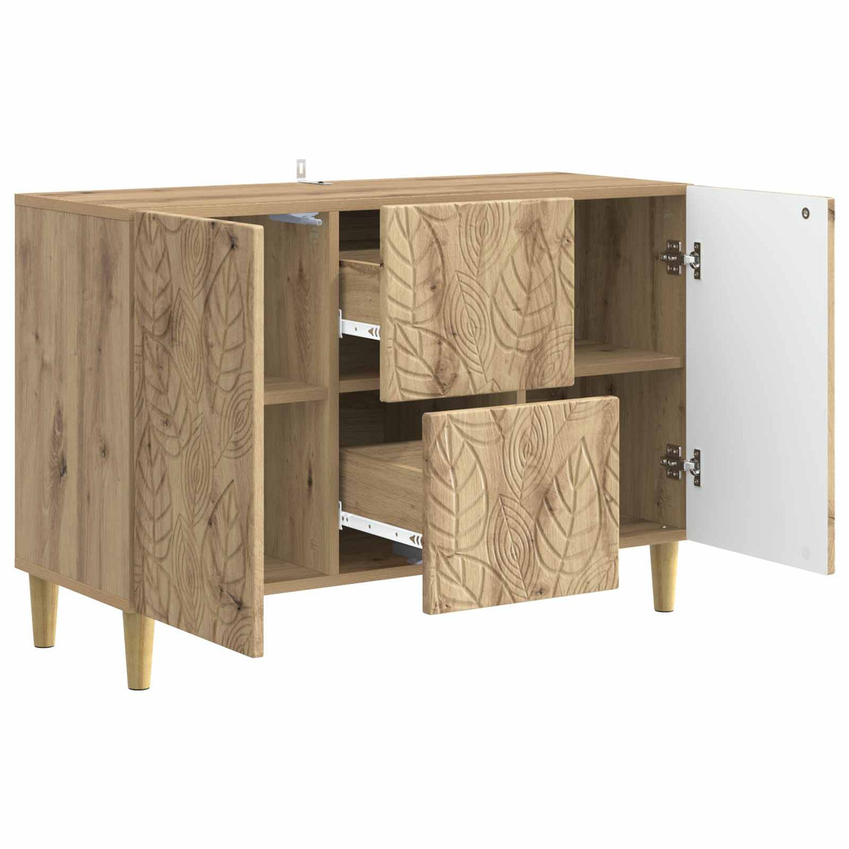 Sideboard Artisan-eg 89 x 34,5 x 60 cm Konstrueret træ