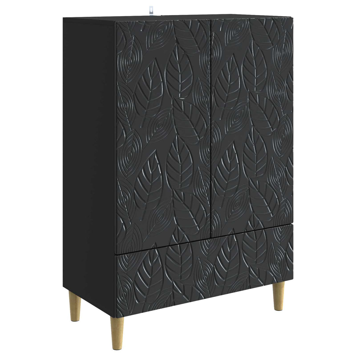 Sideboard Sort 66 x 34,5 x 95 cm Konstrueret træ