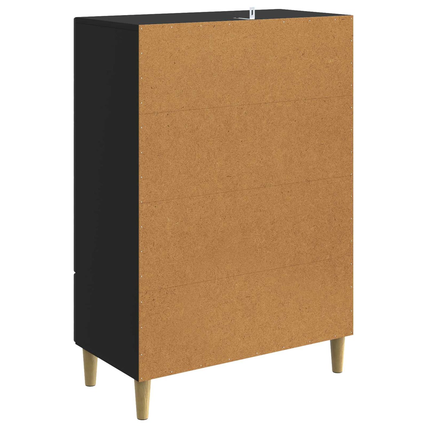Sideboard Sort 66 x 34,5 x 95 cm Konstrueret træ