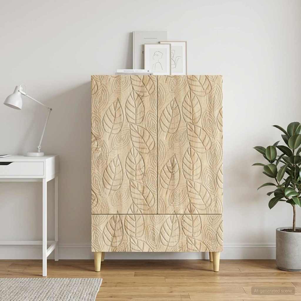 Sideboard Sonoma-eg 66 x 34,5 x 95 cm Konstrueret træ