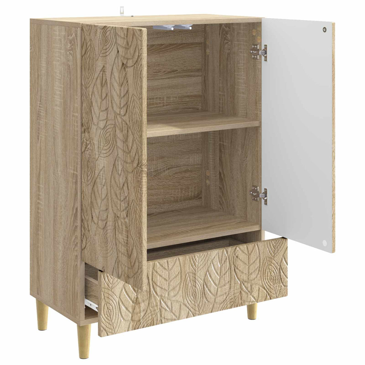 Sideboard Sonoma-eg 66 x 34,5 x 95 cm Konstrueret træ