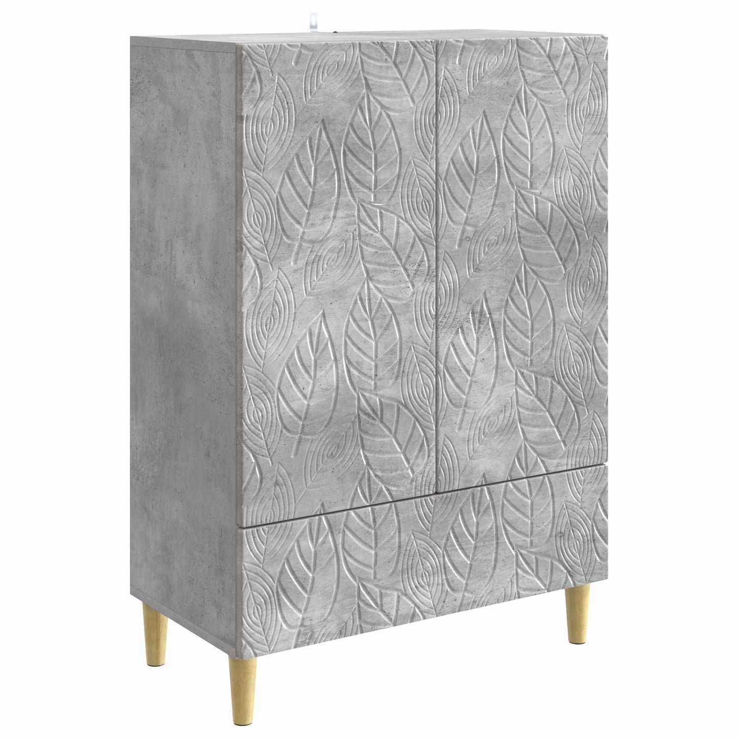 Sideboard Betongrå 66 x 34,5 x 95 cm Konstrueret træ