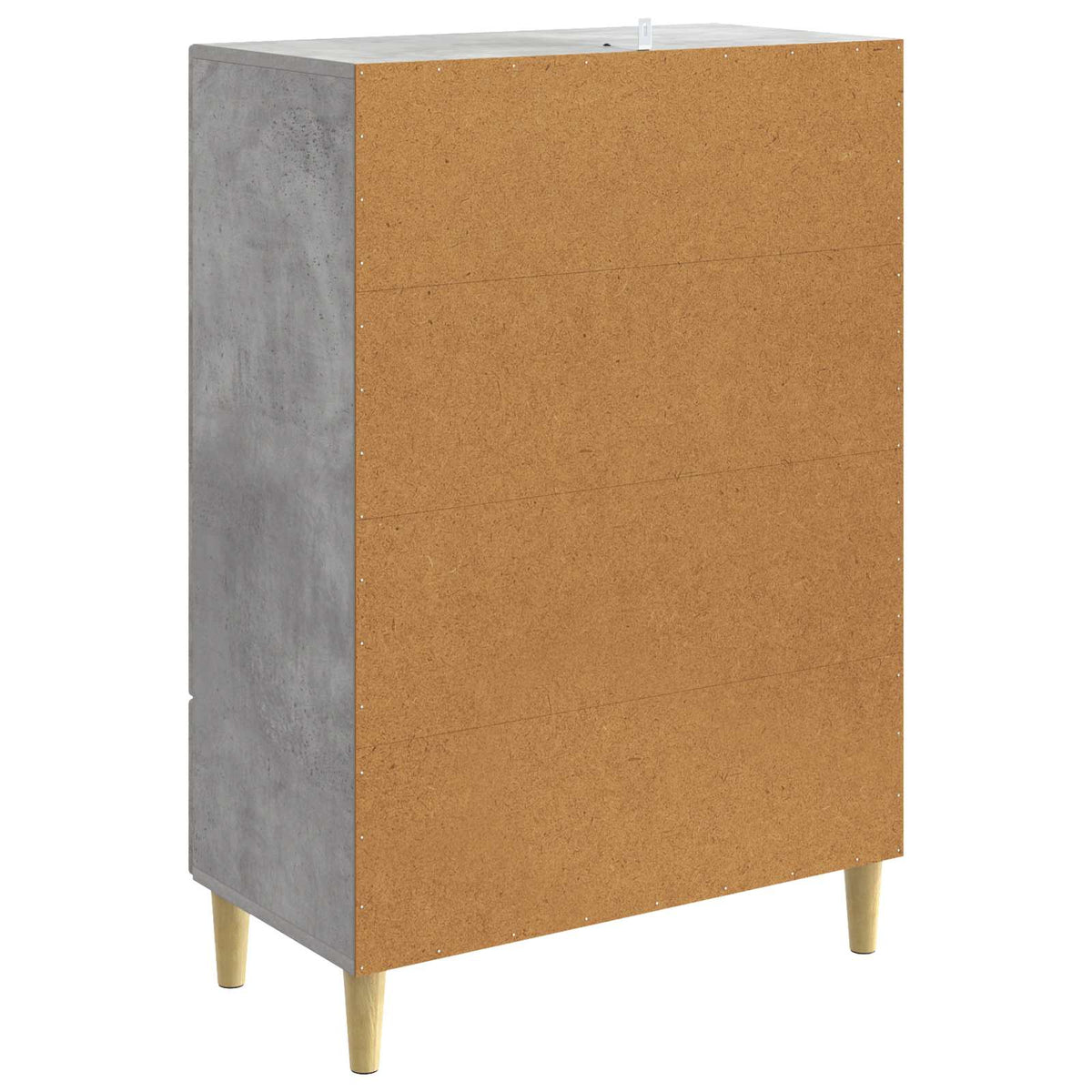 Sideboard Betongrå 66 x 34,5 x 95 cm Konstrueret træ