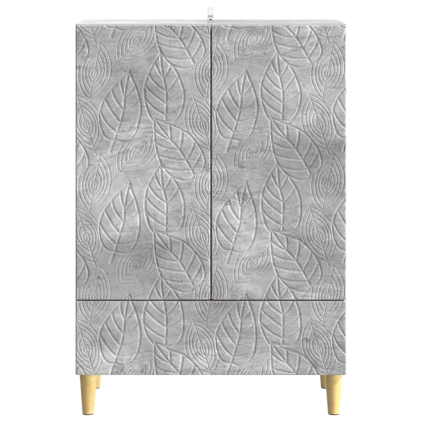 Sideboard Betongrå 66 x 34,5 x 95 cm Konstrueret træ