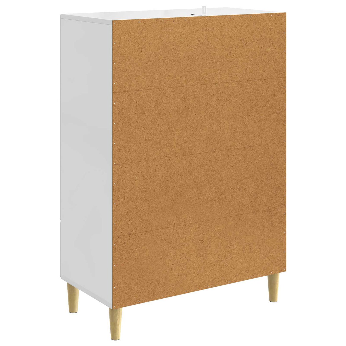 Sideboard Hvid højglans 66 x 34,5 x 95 cm Konstrueret træ