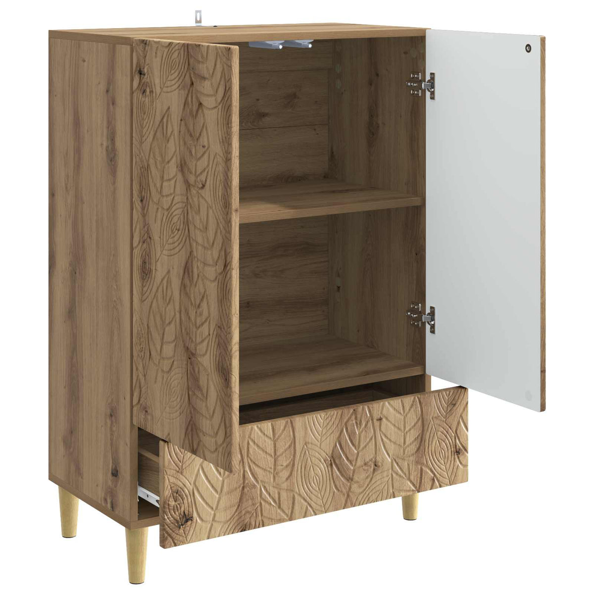 Sideboard Artisan-eg 66 x 34,5 x 95 cm Konstrueret træ