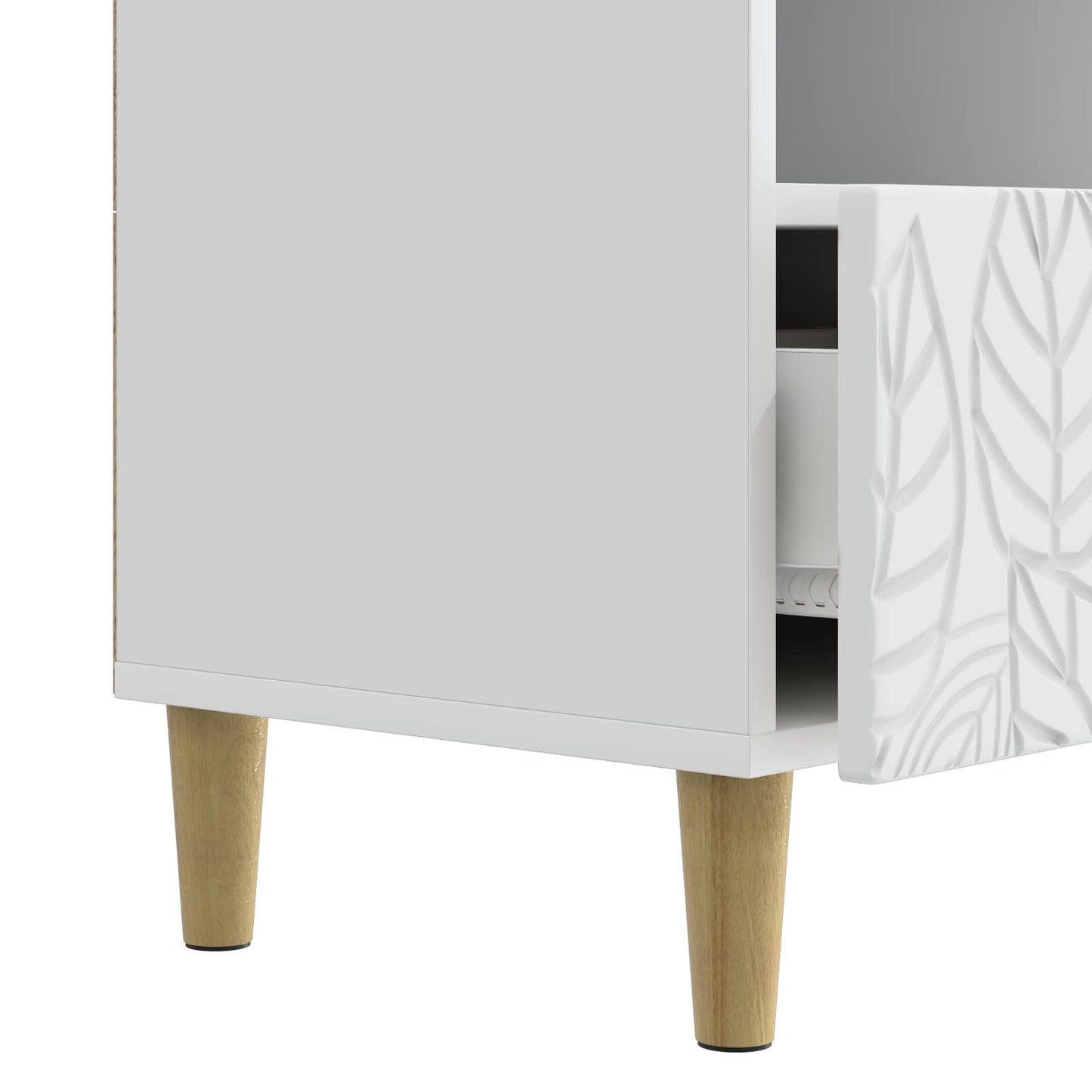 TV-skab 102 x 34,5 x 50 cm Hvid Konstrueret træ