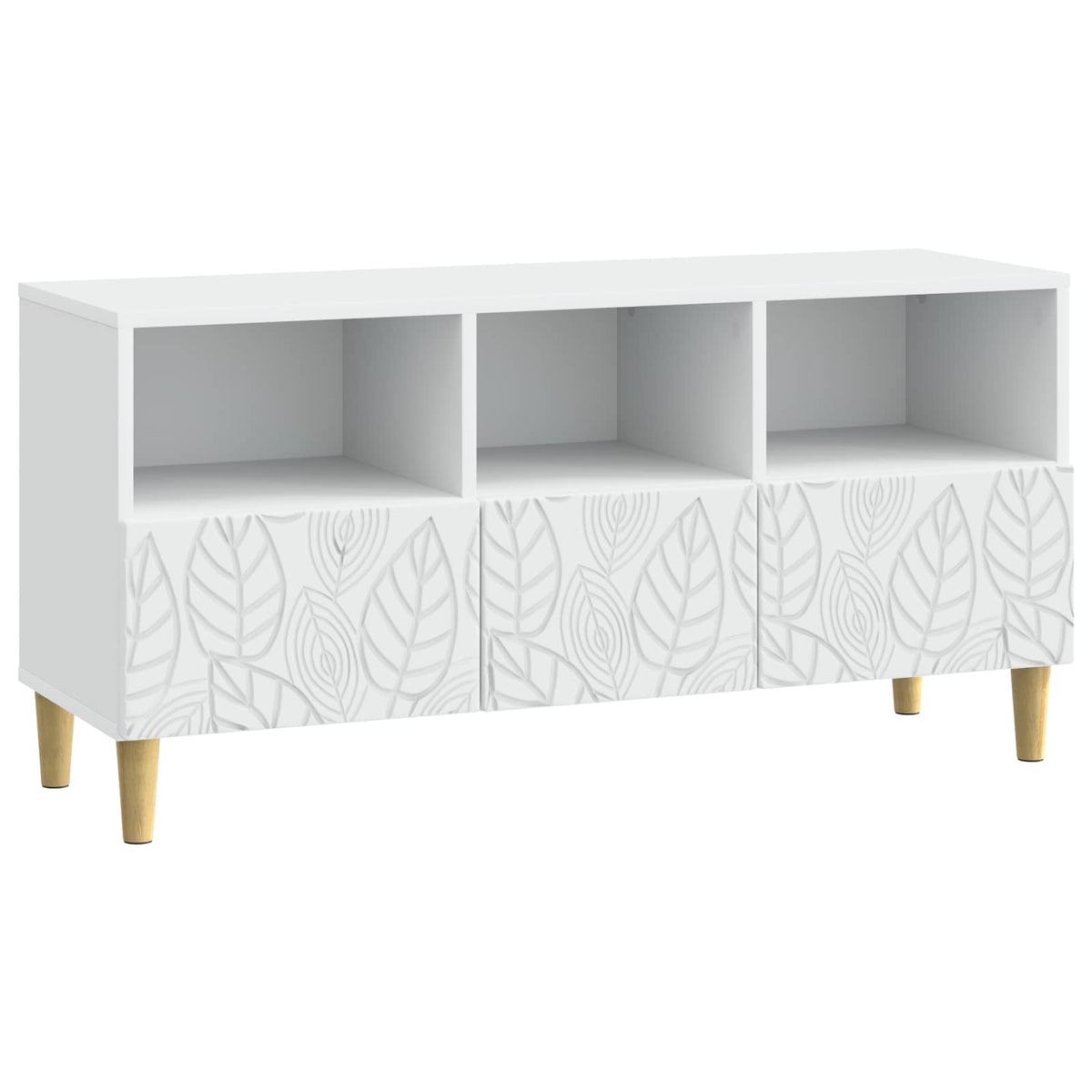 TV-skab 102 x 34,5 x 50 cm Hvid Konstrueret træ