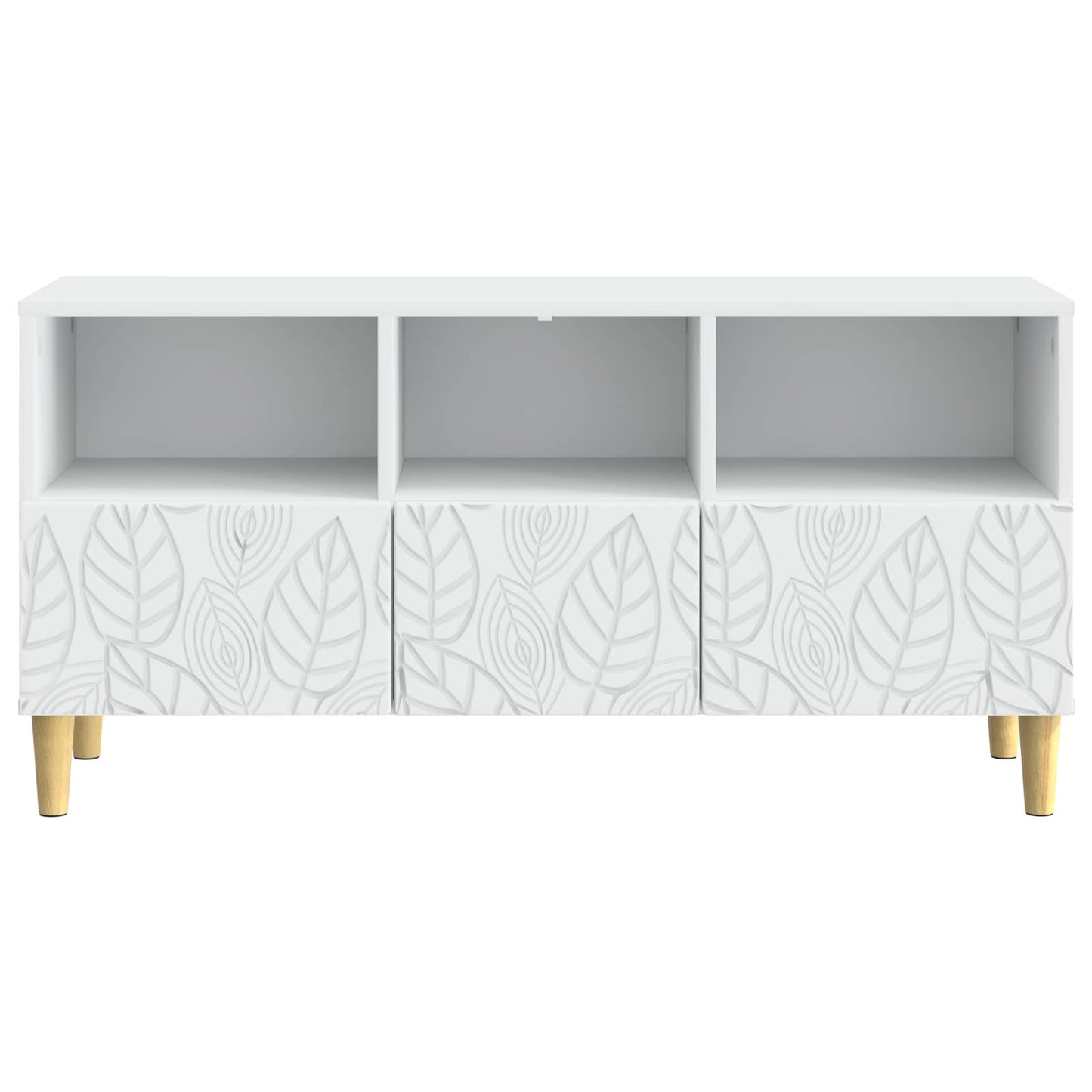TV-skab 102 x 34,5 x 50 cm Hvid Konstrueret træ