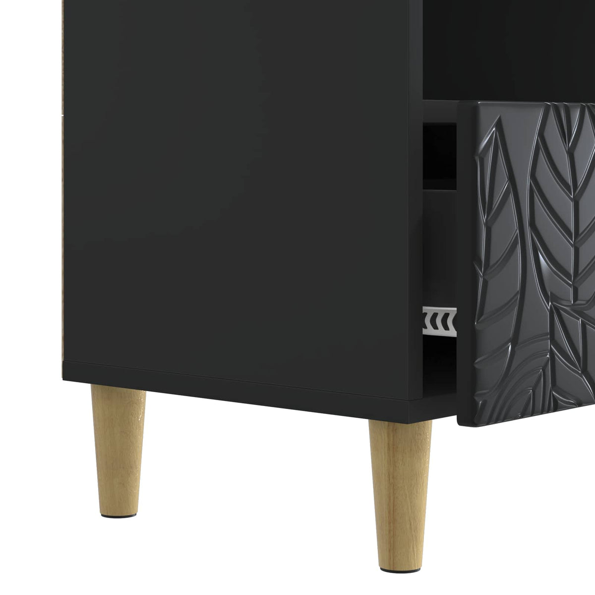 TV-skab 102 x 34,5 x 50 cm Sort Konstrueret træ