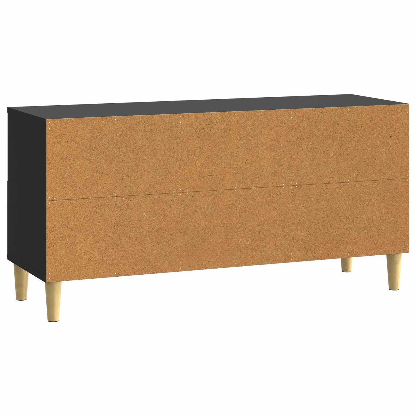 TV-skab 102 x 34,5 x 50 cm Sort Konstrueret træ