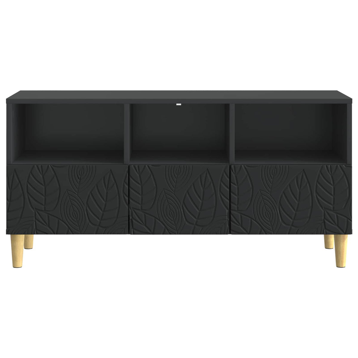 TV-skab 102 x 34,5 x 50 cm Sort Konstrueret træ
