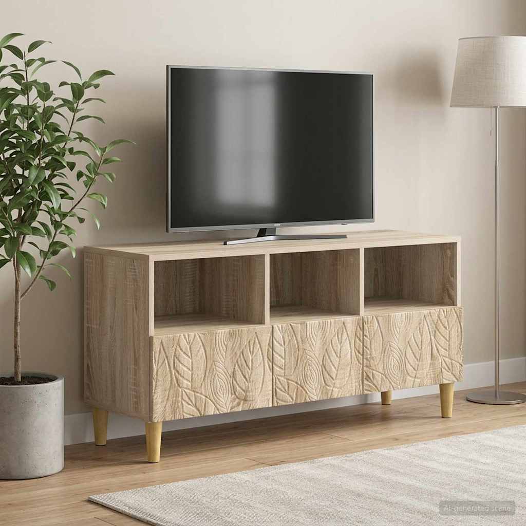 TV-skab 102 x 34,5 x 50 cm Sonoma-eg Konstrueret træ