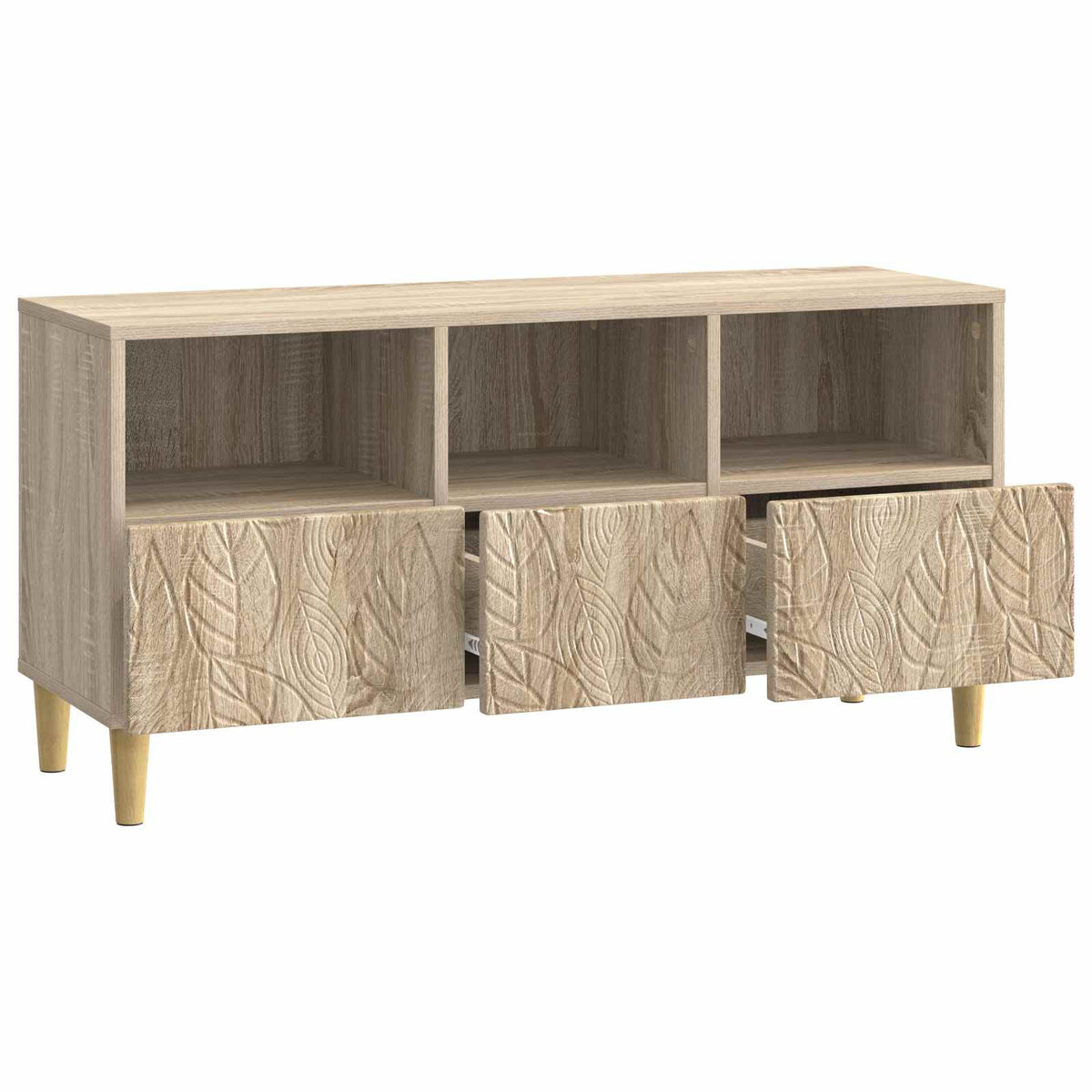 TV-skab 102 x 34,5 x 50 cm Sonoma-eg Konstrueret træ