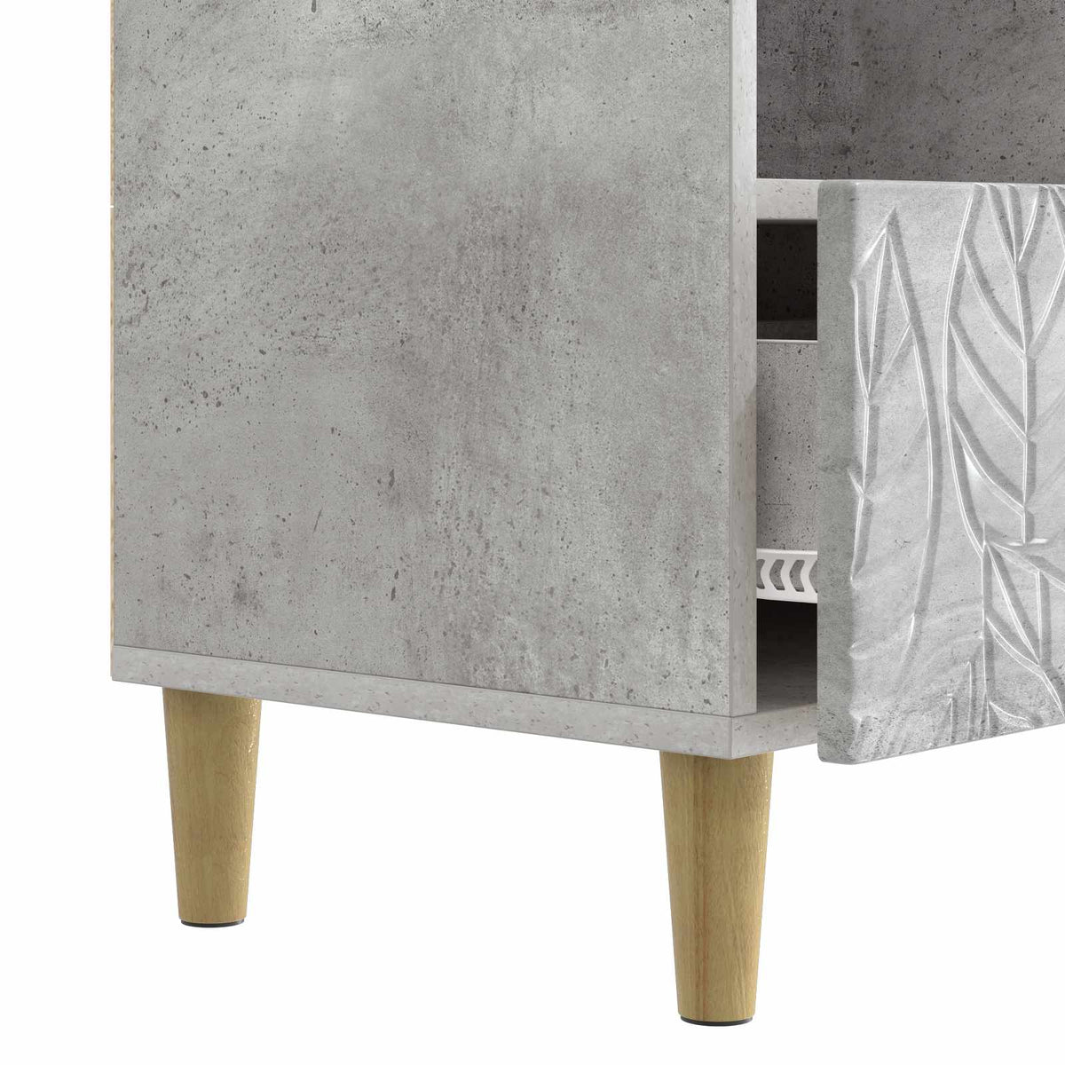 TV-skab 102 x 34,5 x 50 cm Betongrå Konstrueret træ