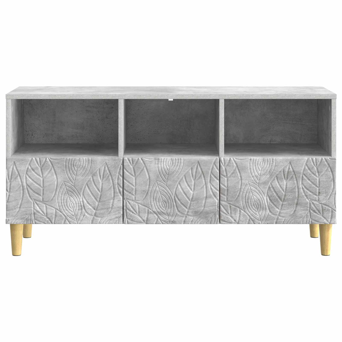 TV-skab 102 x 34,5 x 50 cm Betongrå Konstrueret træ