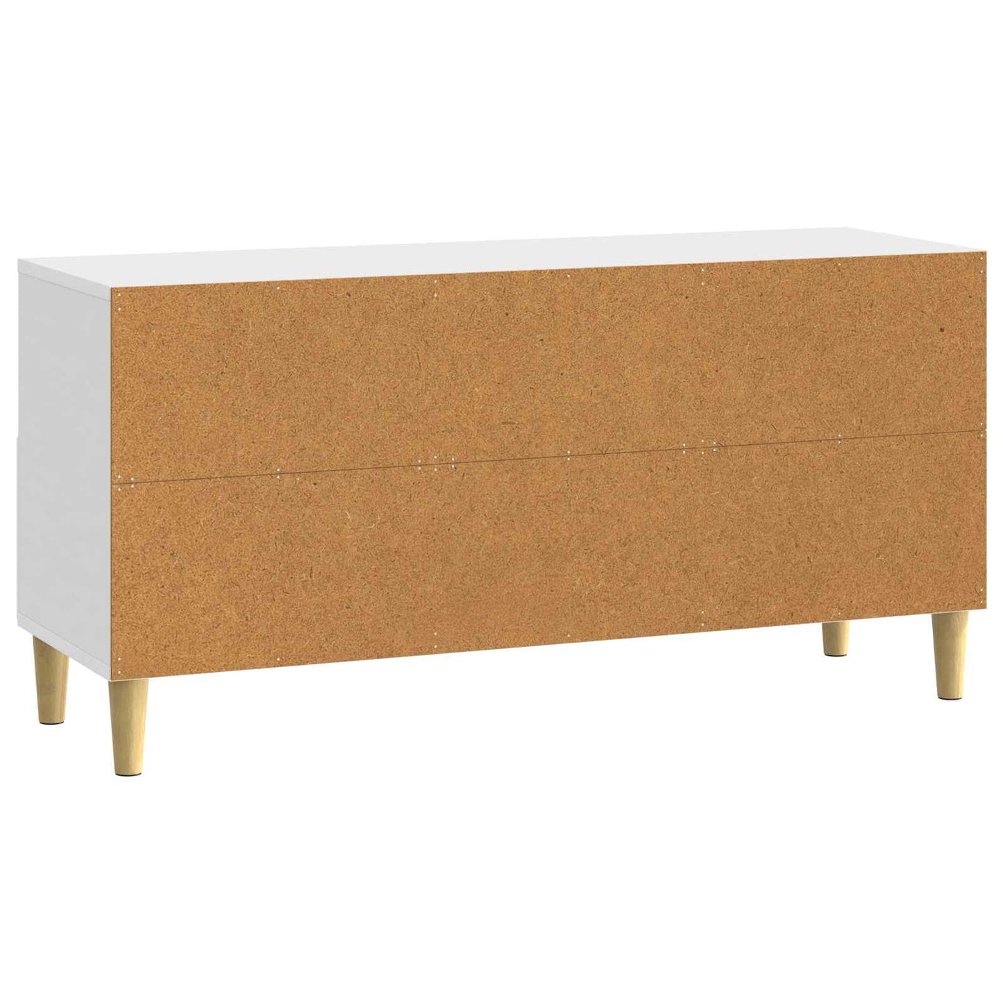 TV-skab 102 x 34,5 x 50 cm Hvid højglans Konstrueret træ