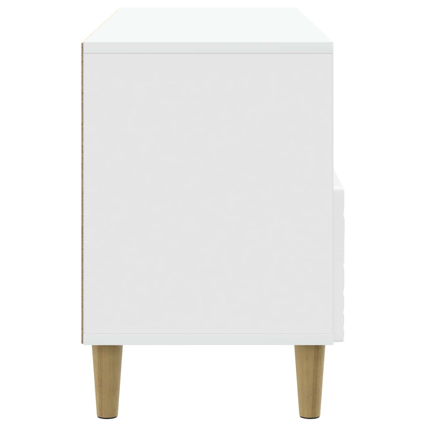 TV-skab 102 x 34,5 x 50 cm Hvid højglans Konstrueret træ