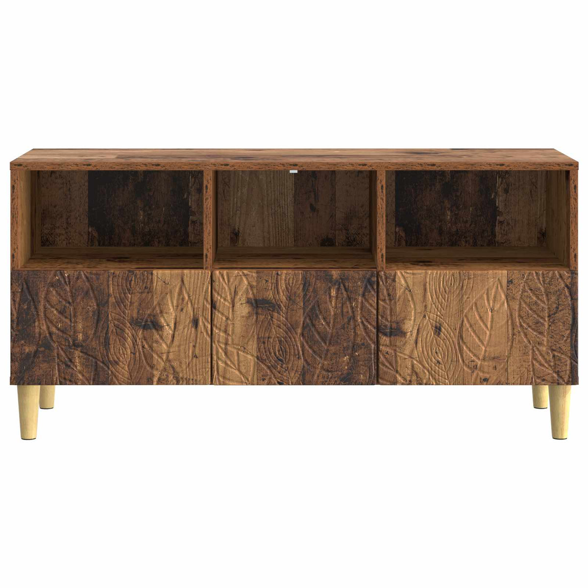 TV-skab 102 x 34,5 x 50 cm Gammelt træ Konstrueret træ