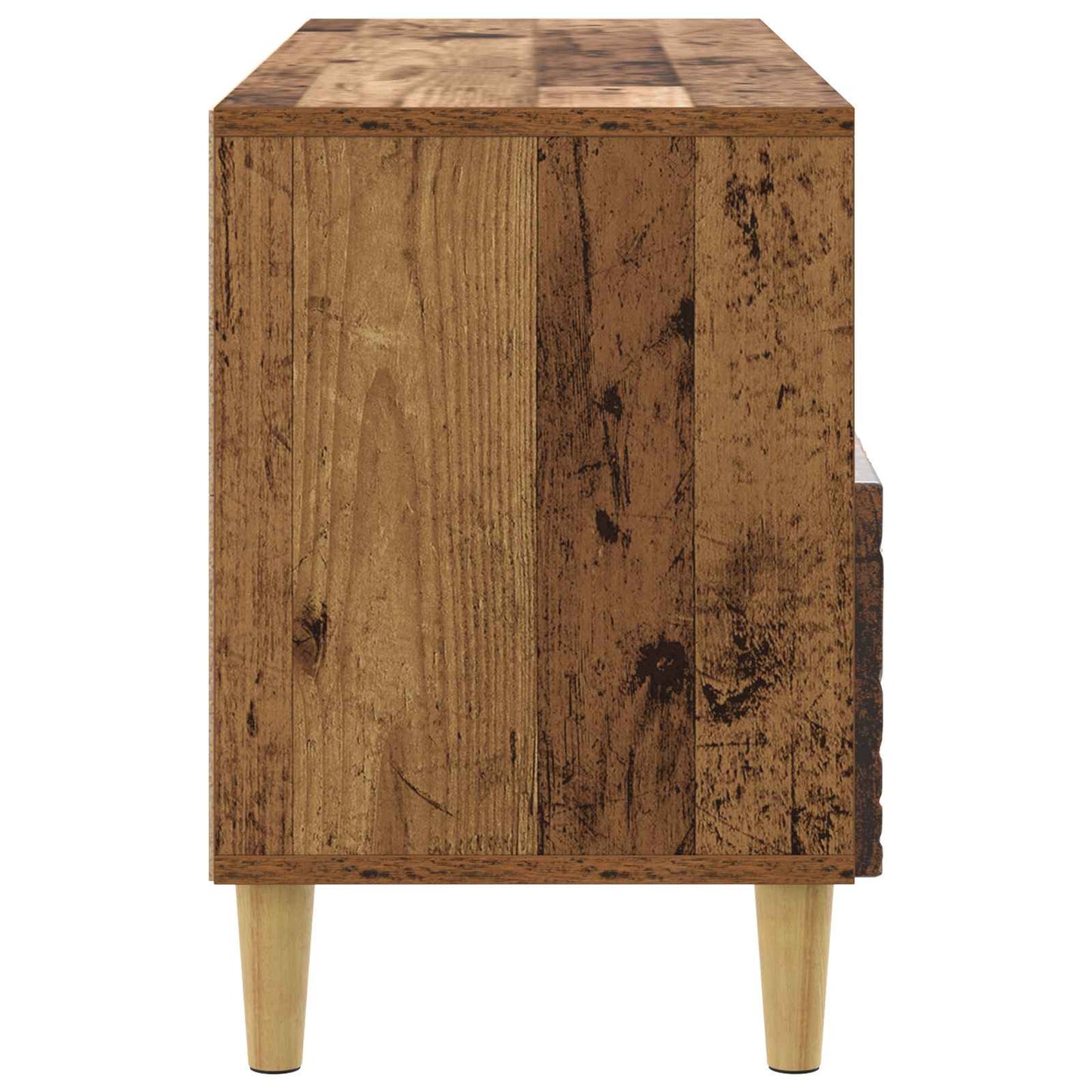 TV-skab 102 x 34,5 x 50 cm Gammelt træ Konstrueret træ