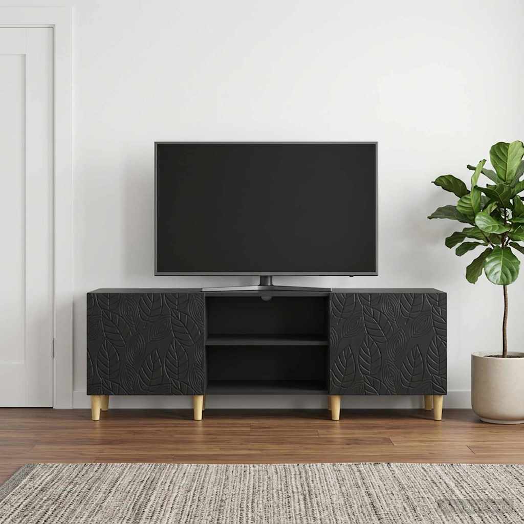 TV-skab 150 x 31 x 50 cm Sort Konstrueret træ