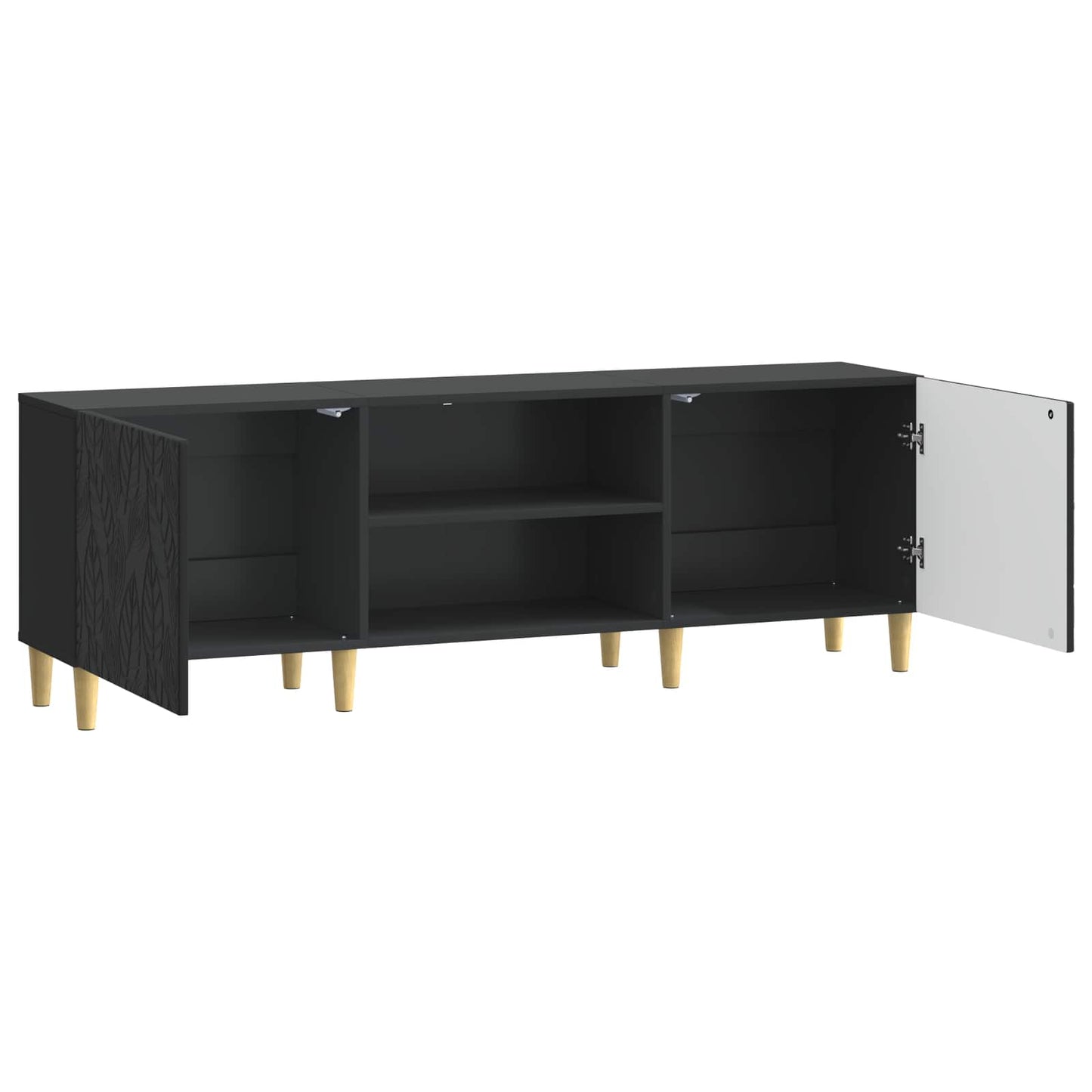 TV-skab 150 x 31 x 50 cm Sort Konstrueret træ