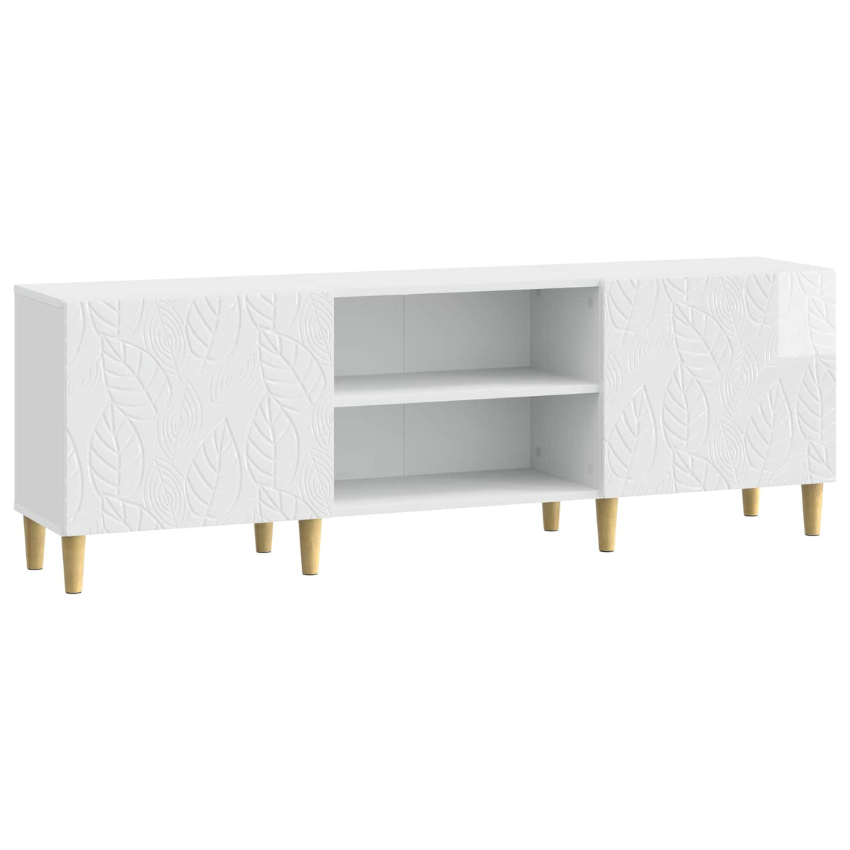 TV-skab 150 x 31 x 50 cm Hvid højglans Konstrueret træ
