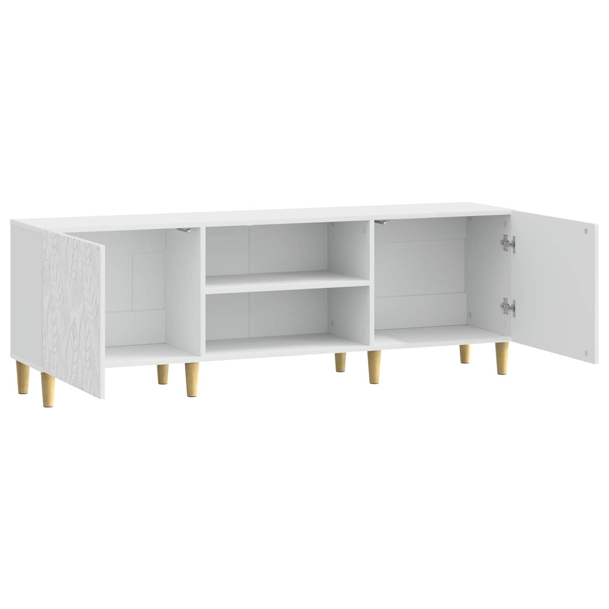 TV-skab 150 x 31 x 50 cm Hvid højglans Konstrueret træ