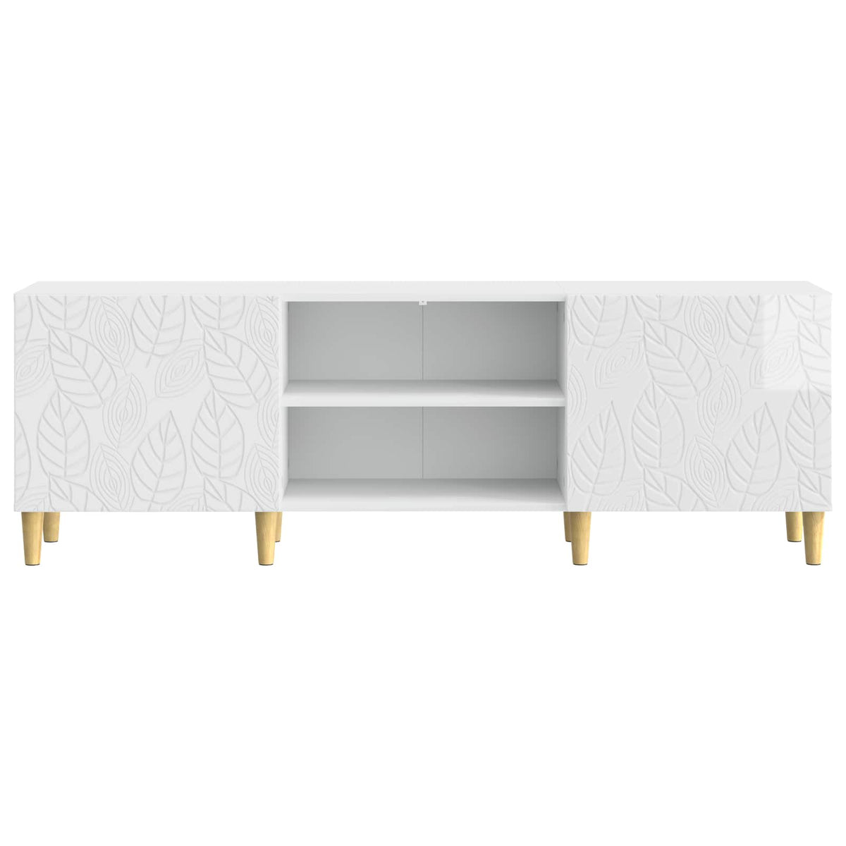 TV-skab 150 x 31 x 50 cm Hvid højglans Konstrueret træ