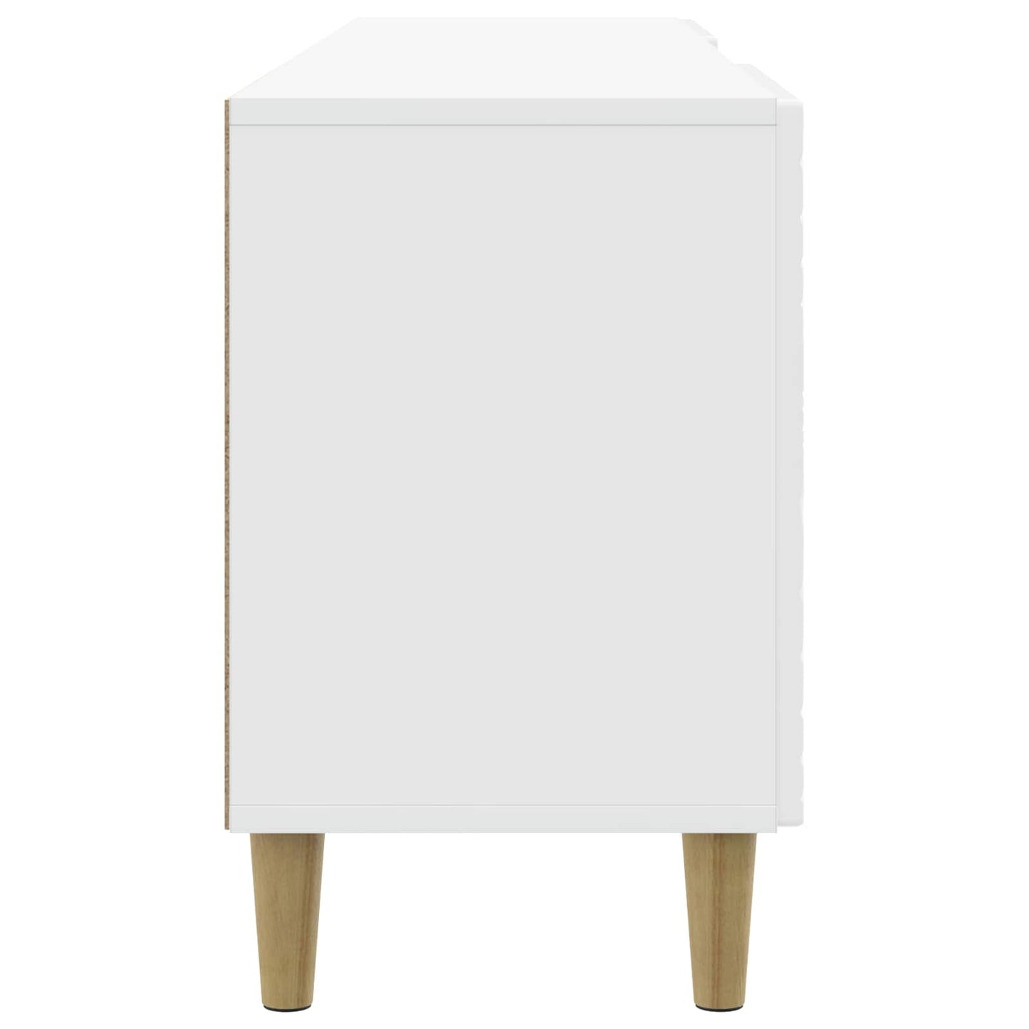 TV-skab 150 x 31 x 50 cm Hvid højglans Konstrueret træ