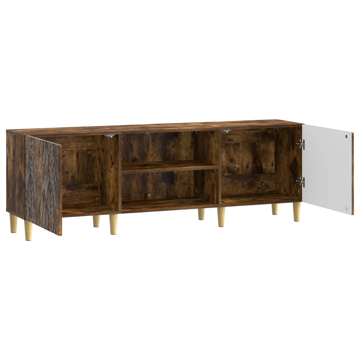 TV-skab 150 x 31 x 50 cm Røget eg Konstrueret træ