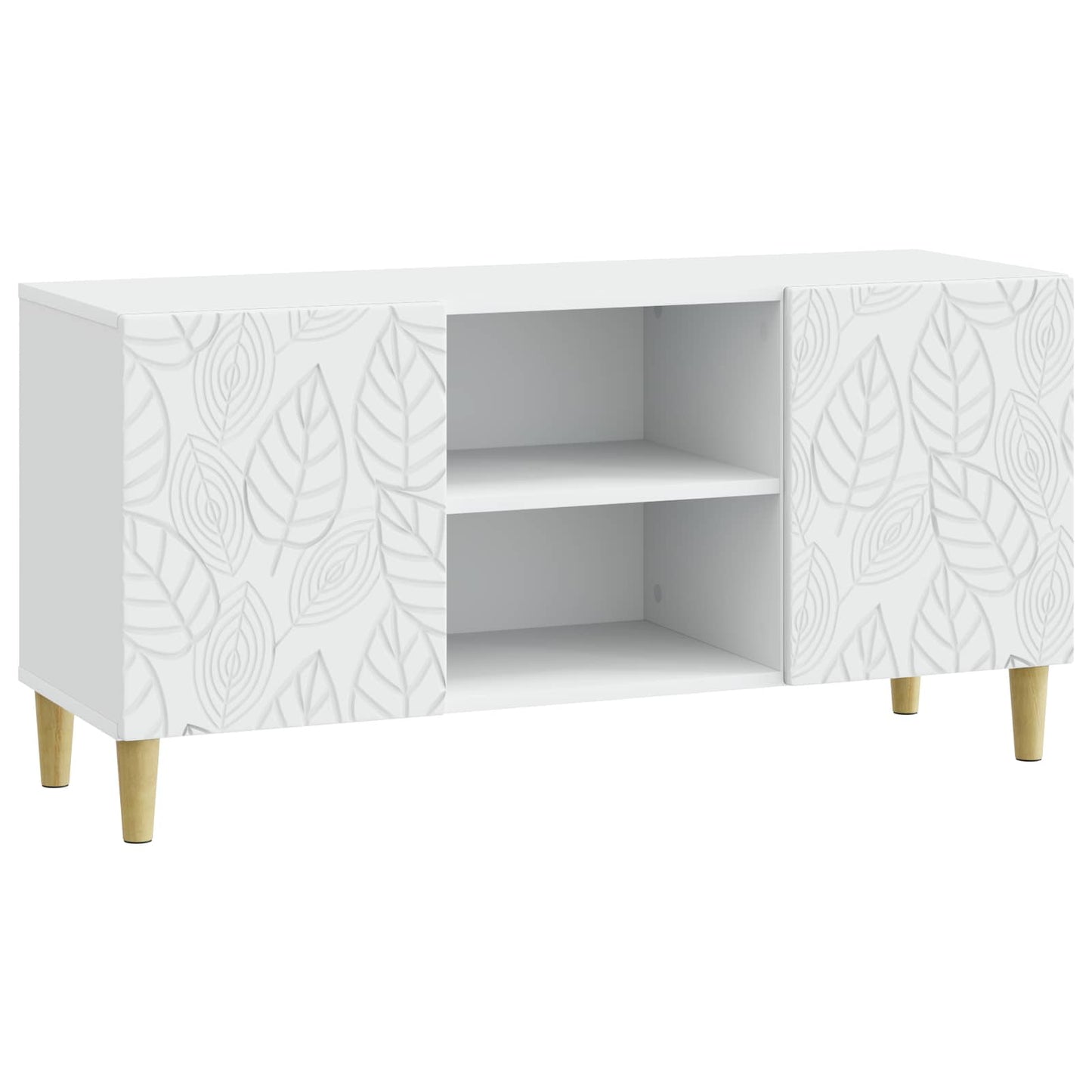 TV-skab 102 x 34,5 x 50 cm Hvid Konstrueret træ