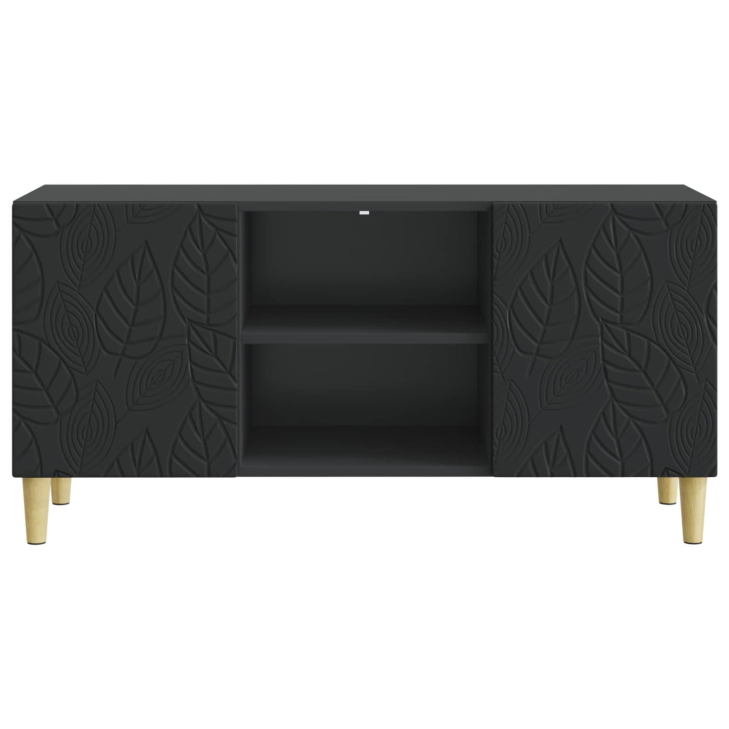 TV-skab 102 x 34,5 x 50 cm Sort Konstrueret træ