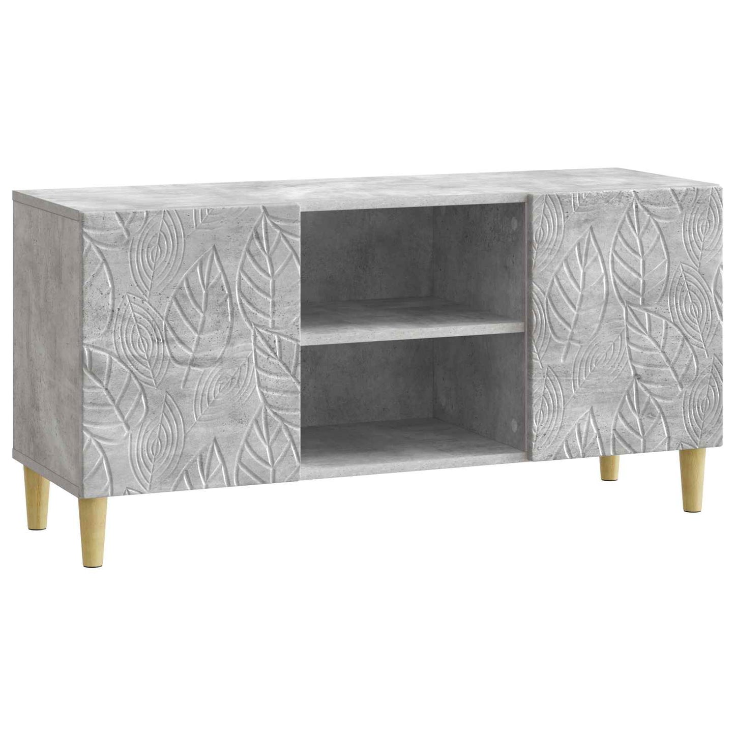 TV-skab 102 x 34,5 x 50 cm Betongrå Konstrueret træ