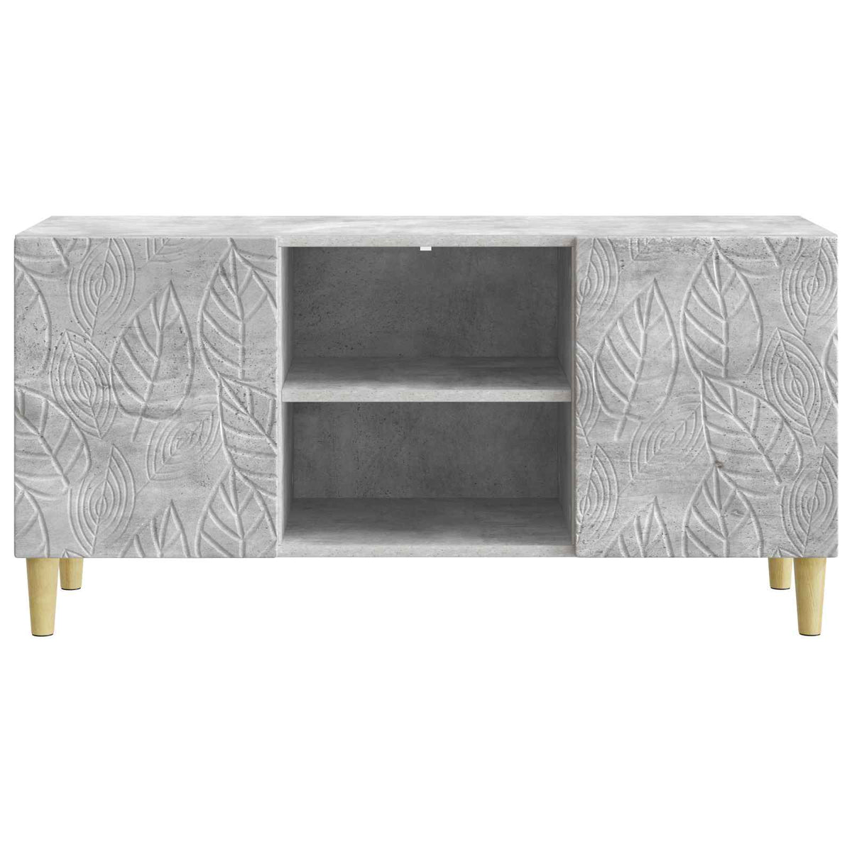 TV-skab 102 x 34,5 x 50 cm Betongrå Konstrueret træ