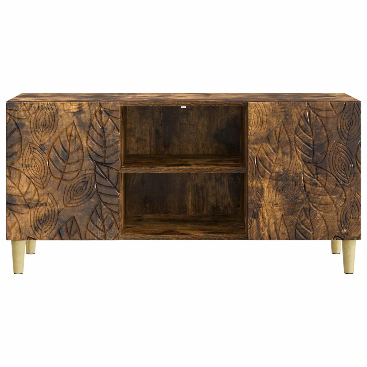 TV-skab 102 x 34,5 x 50 cm Røget eg Konstrueret træ