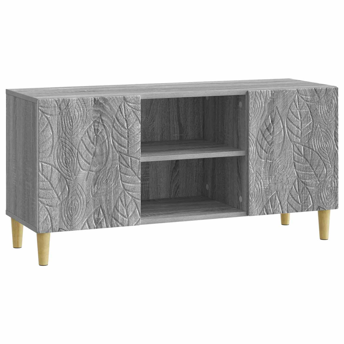 TV-skab 102 x 34,5 x 50 cm Grå Sonoma Konstrueret træ