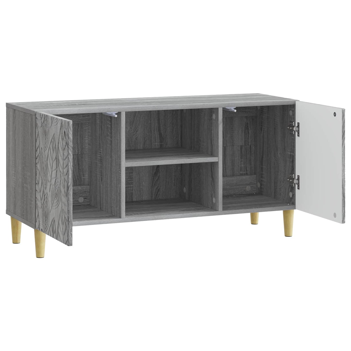 TV-skab 102 x 34,5 x 50 cm Grå Sonoma Konstrueret træ