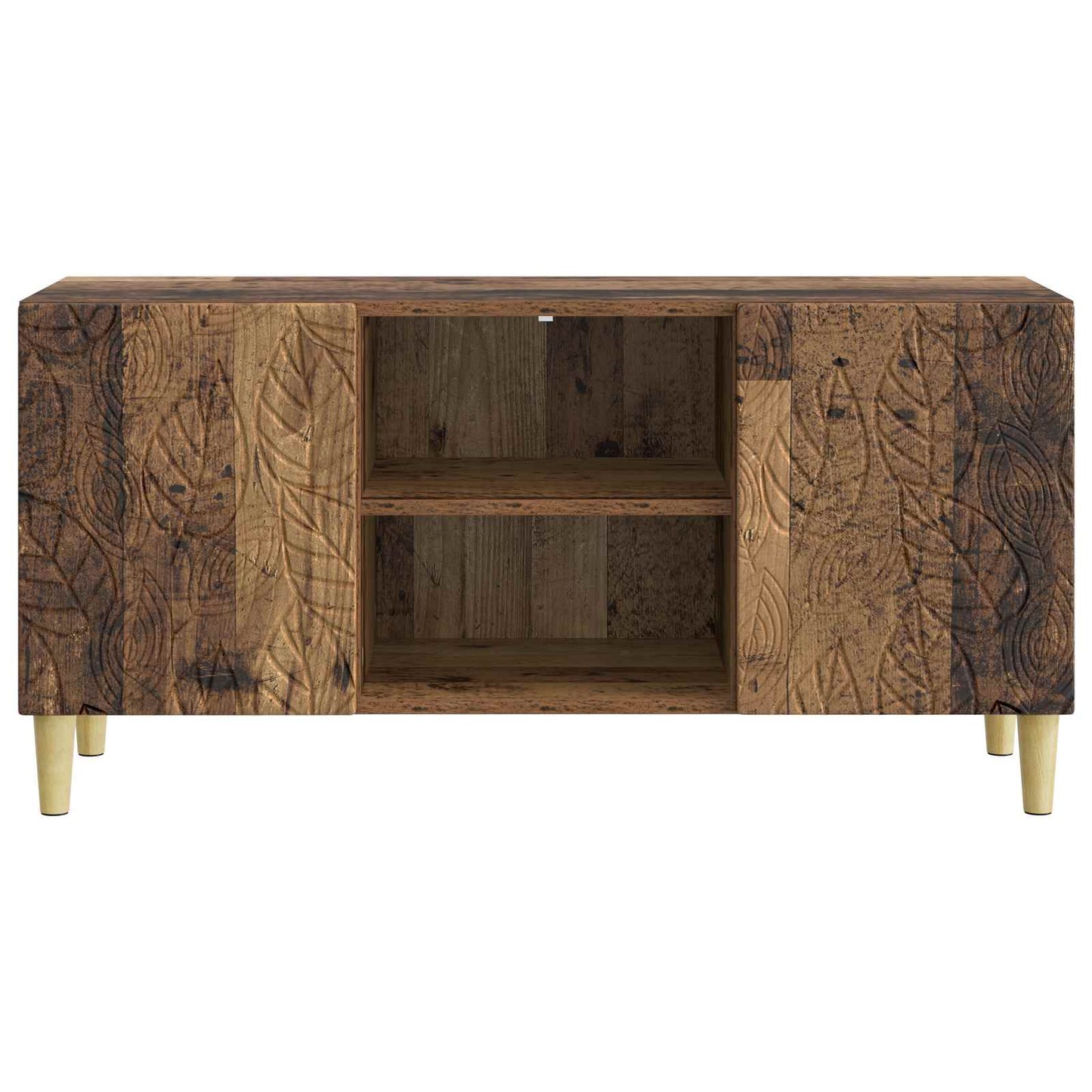 TV-skab 102 x 34,5 x 50 cm Gammelt træ Konstrueret træ