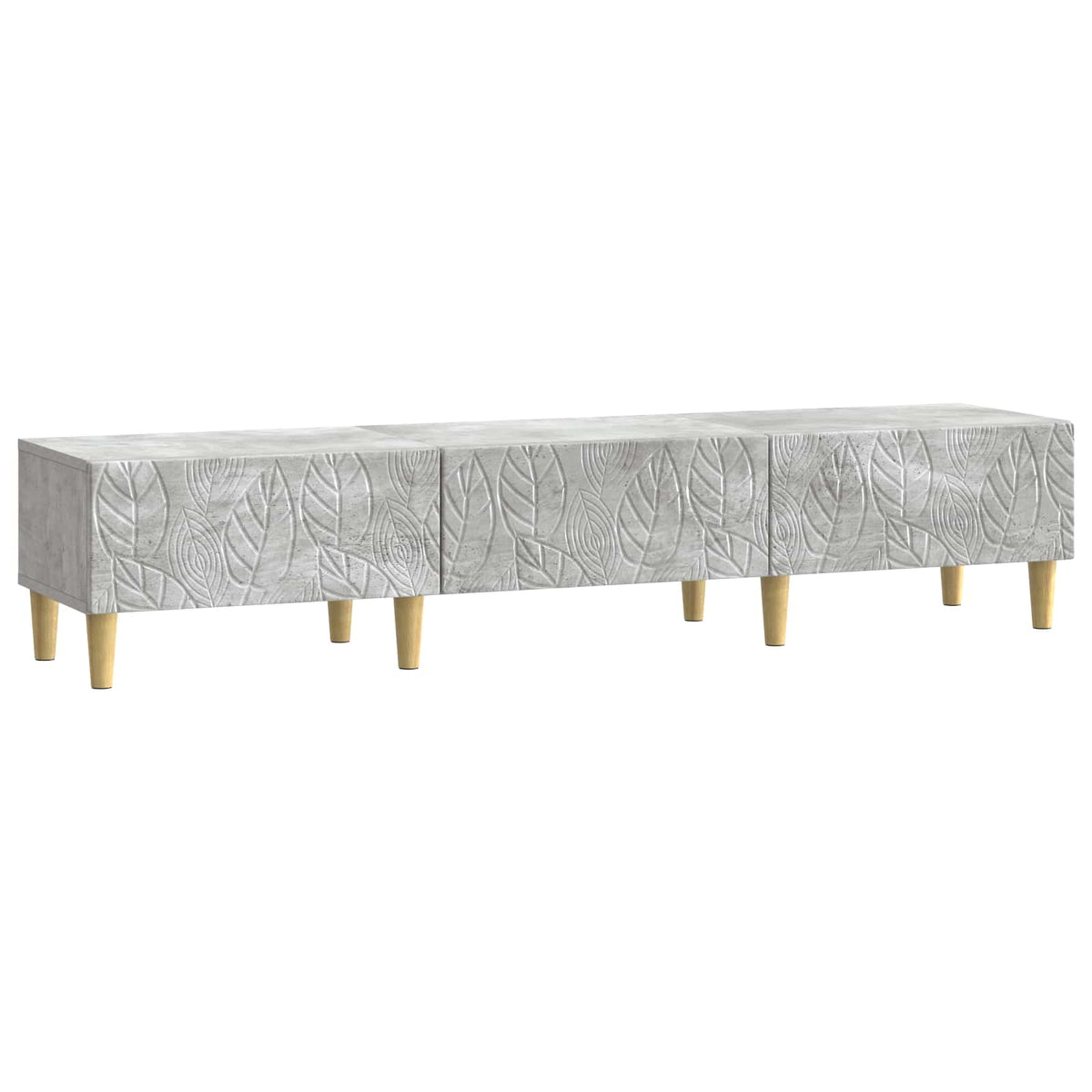TV-skab 147 x 34,5 x 30 cm Betongrå Konstrueret træ