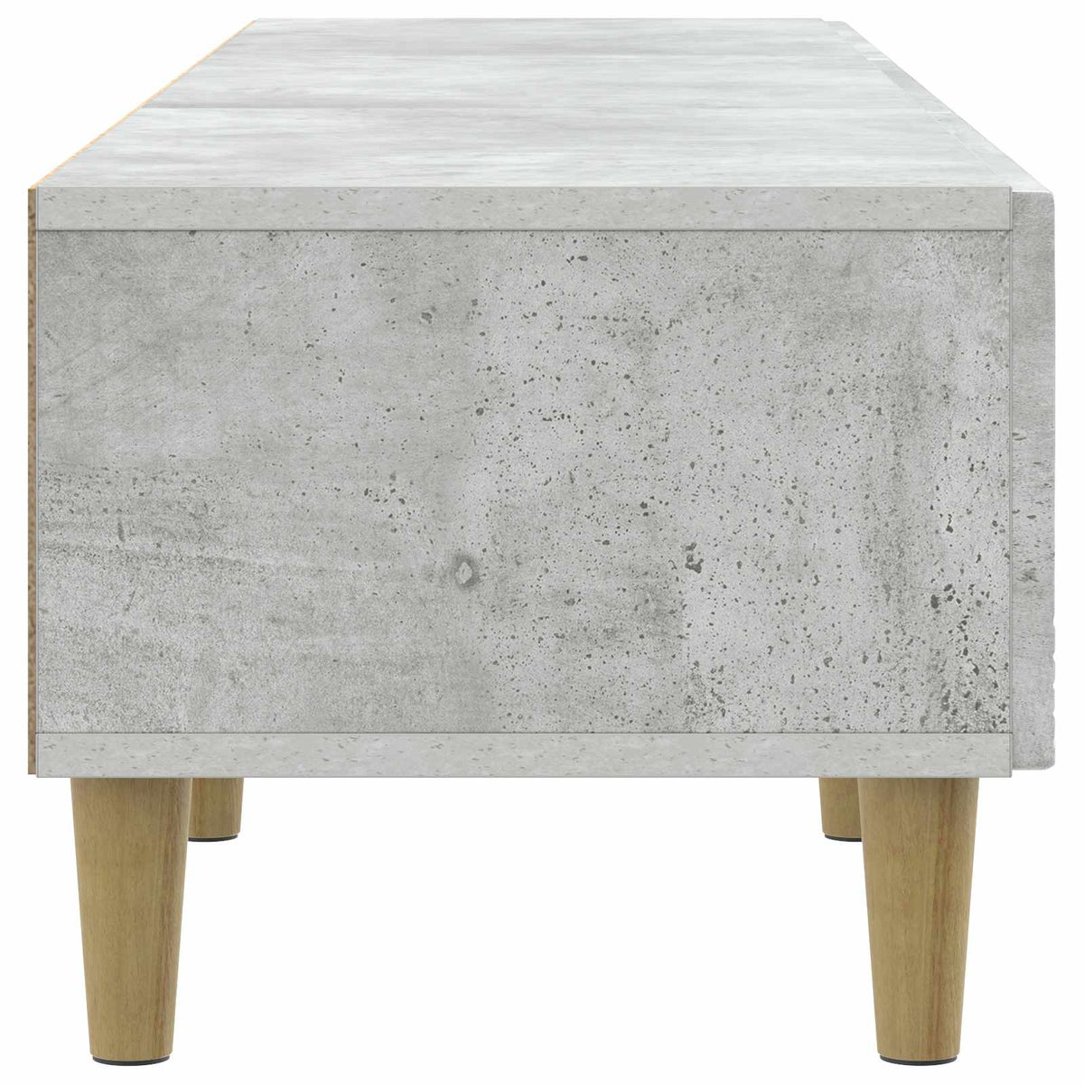 TV-skab 147 x 34,5 x 30 cm Betongrå Konstrueret træ