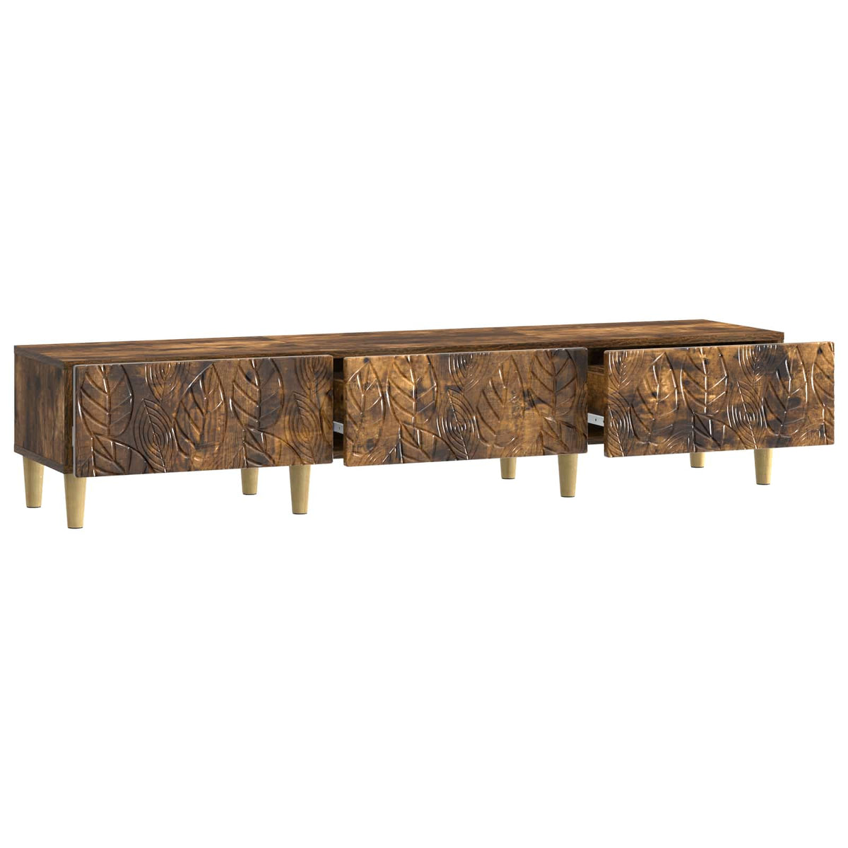 TV-skab 147 x 34,5 x 30 cm Røget eg Konstrueret træ