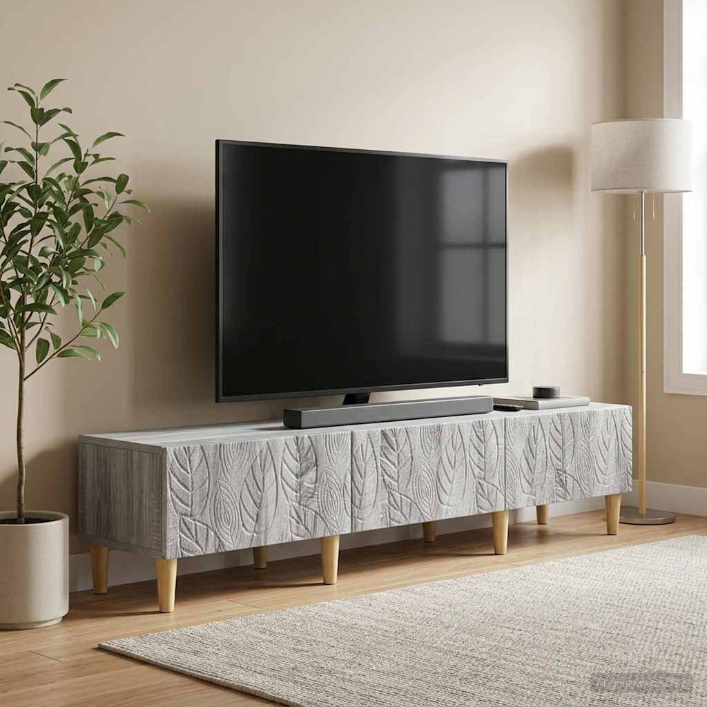 TV-skab 147 x 34,5 x 30 cm Grå Sonoma Konstrueret træ