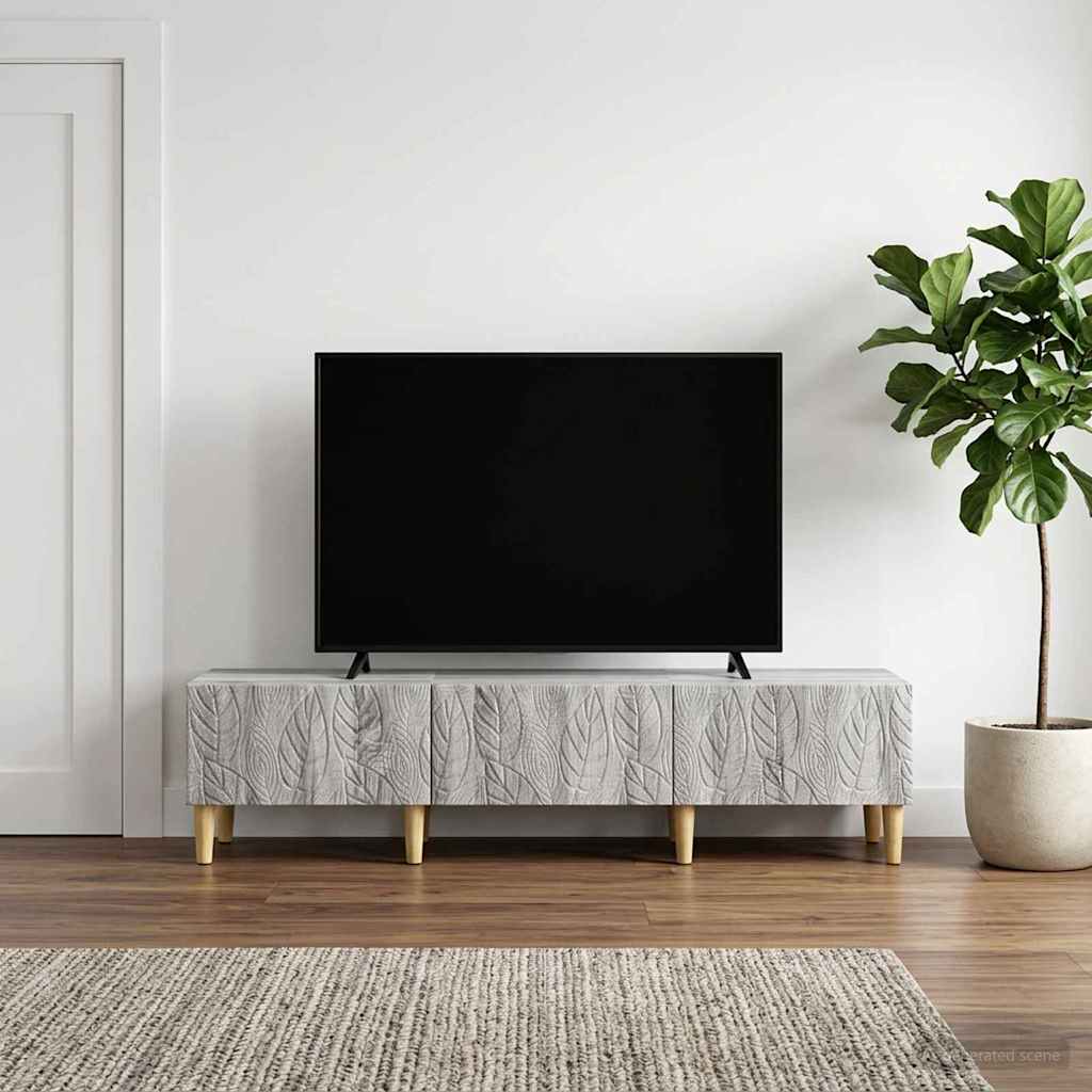 TV-skab 147 x 34,5 x 30 cm Grå Sonoma Konstrueret træ