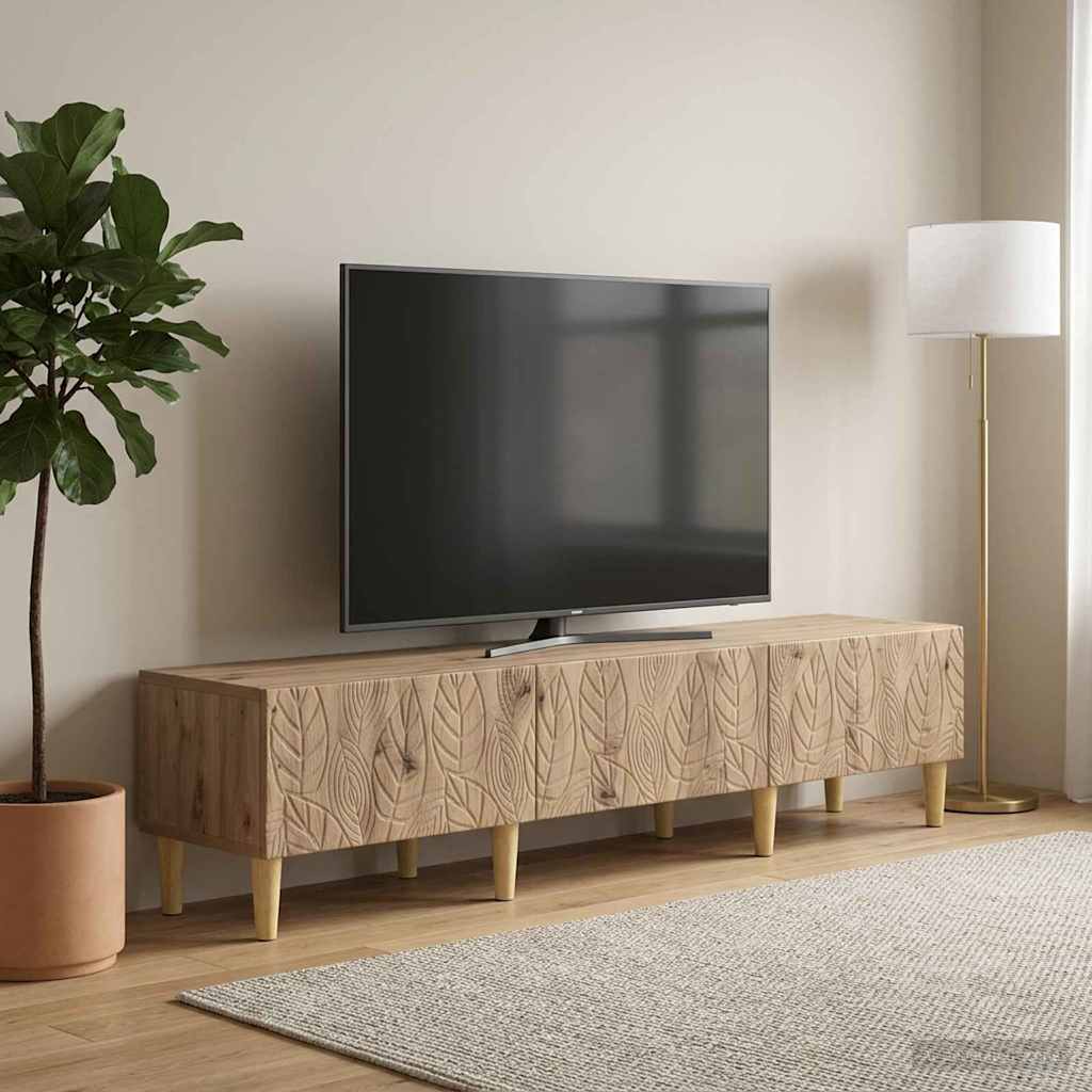 TV-skab 147 x 34,5 x 30 cm Artisan-eg Konstrueret træ