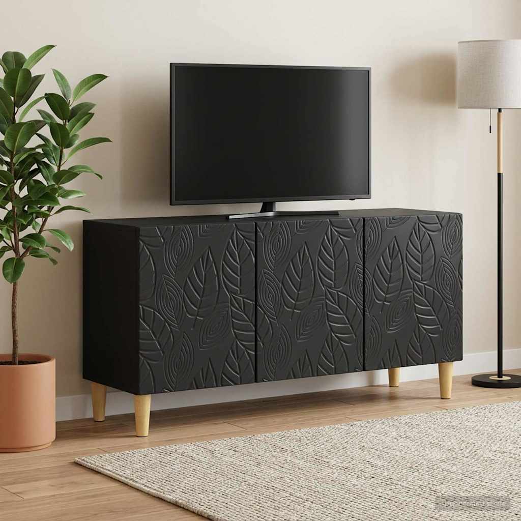 TV-skab 99 x 34,5 x 50 cm Sort Konstrueret træ