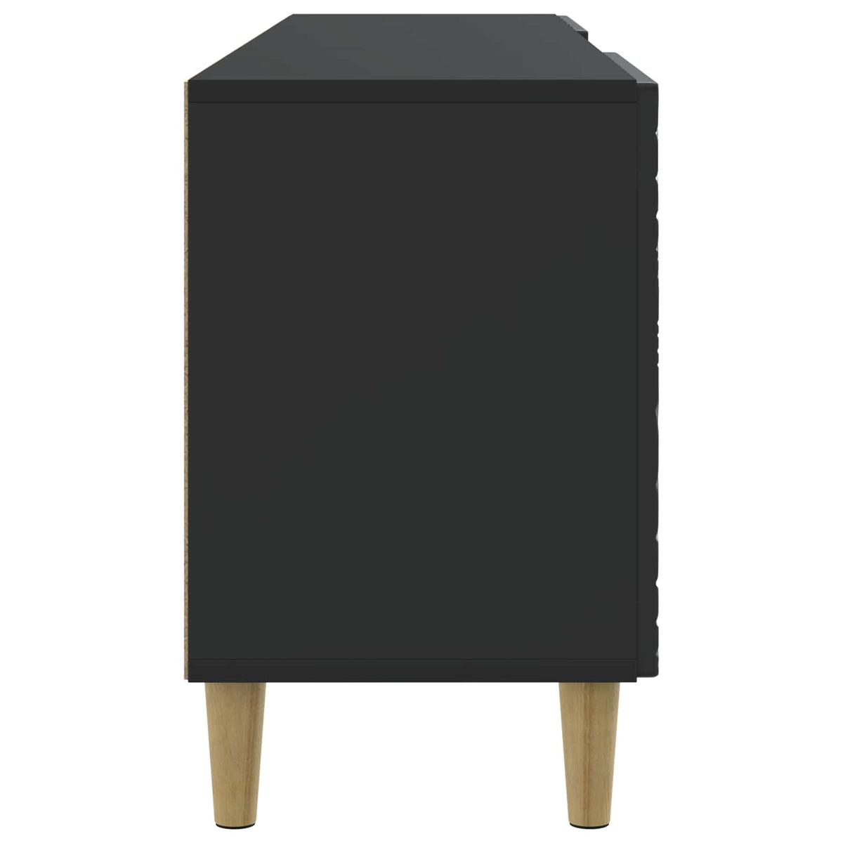 TV-skab 99 x 34,5 x 50 cm Sort Konstrueret træ