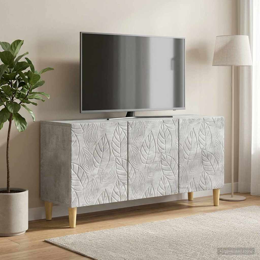 TV-skab 99 x 34,5 x 50 cm Betongrå Konstrueret træ