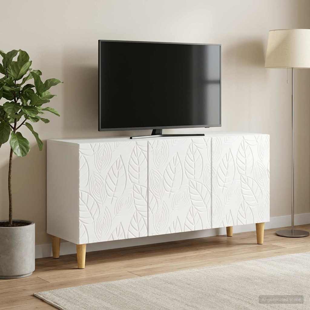TV-skab 99 x 34,5 x 50 cm Hvid højglans Konstrueret træ
